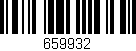 Código de barras (EAN, GTIN, SKU, ISBN): '659932'