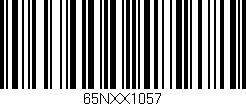 Código de barras (EAN, GTIN, SKU, ISBN): '65NXX1057'
