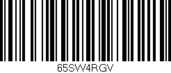 Código de barras (EAN, GTIN, SKU, ISBN): '65SW4RGV'