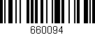 Código de barras (EAN, GTIN, SKU, ISBN): '660094'