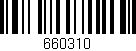 Código de barras (EAN, GTIN, SKU, ISBN): '660310'