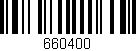 Código de barras (EAN, GTIN, SKU, ISBN): '660400'