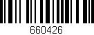 Código de barras (EAN, GTIN, SKU, ISBN): '660426'