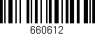 Código de barras (EAN, GTIN, SKU, ISBN): '660612'