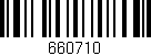 Código de barras (EAN, GTIN, SKU, ISBN): '660710'