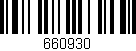 Código de barras (EAN, GTIN, SKU, ISBN): '660930'