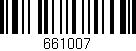 Código de barras (EAN, GTIN, SKU, ISBN): '661007'