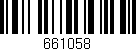 Código de barras (EAN, GTIN, SKU, ISBN): '661058'
