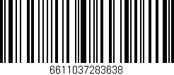 Código de barras (EAN, GTIN, SKU, ISBN): '6611037283638'