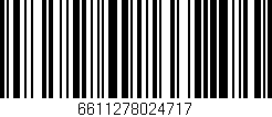 Código de barras (EAN, GTIN, SKU, ISBN): '6611278024717'