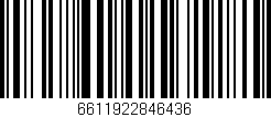 Código de barras (EAN, GTIN, SKU, ISBN): '6611922846436'