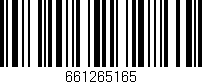Código de barras (EAN, GTIN, SKU, ISBN): '661265165'