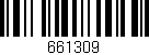 Código de barras (EAN, GTIN, SKU, ISBN): '661309'