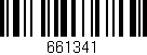 Código de barras (EAN, GTIN, SKU, ISBN): '661341'