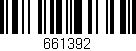 Código de barras (EAN, GTIN, SKU, ISBN): '661392'
