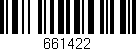 Código de barras (EAN, GTIN, SKU, ISBN): '661422'