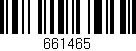 Código de barras (EAN, GTIN, SKU, ISBN): '661465'