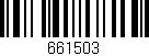 Código de barras (EAN, GTIN, SKU, ISBN): '661503'