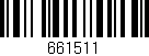 Código de barras (EAN, GTIN, SKU, ISBN): '661511'