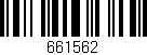 Código de barras (EAN, GTIN, SKU, ISBN): '661562'