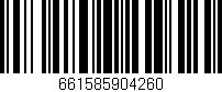 Código de barras (EAN, GTIN, SKU, ISBN): '661585904260'