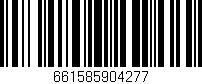 Código de barras (EAN, GTIN, SKU, ISBN): '661585904277'