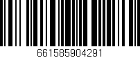Código de barras (EAN, GTIN, SKU, ISBN): '661585904291'