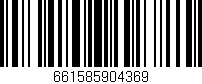 Código de barras (EAN, GTIN, SKU, ISBN): '661585904369'