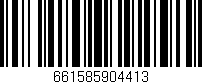 Código de barras (EAN, GTIN, SKU, ISBN): '661585904413'