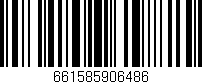 Código de barras (EAN, GTIN, SKU, ISBN): '661585906486'