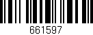 Código de barras (EAN, GTIN, SKU, ISBN): '661597'