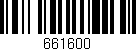Código de barras (EAN, GTIN, SKU, ISBN): '661600'