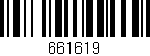 Código de barras (EAN, GTIN, SKU, ISBN): '661619'
