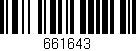 Código de barras (EAN, GTIN, SKU, ISBN): '661643'
