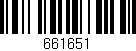 Código de barras (EAN, GTIN, SKU, ISBN): '661651'