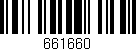 Código de barras (EAN, GTIN, SKU, ISBN): '661660'