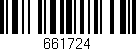 Código de barras (EAN, GTIN, SKU, ISBN): '661724'