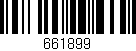 Código de barras (EAN, GTIN, SKU, ISBN): '661899'