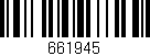Código de barras (EAN, GTIN, SKU, ISBN): '661945'
