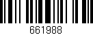 Código de barras (EAN, GTIN, SKU, ISBN): '661988'