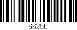 Código de barras (EAN, GTIN, SKU, ISBN): '66256'