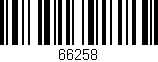 Código de barras (EAN, GTIN, SKU, ISBN): '66258'