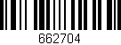 Código de barras (EAN, GTIN, SKU, ISBN): '662704'