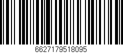 Código de barras (EAN, GTIN, SKU, ISBN): '6627179518095'