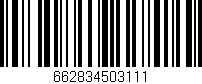 Código de barras (EAN, GTIN, SKU, ISBN): '662834503111'