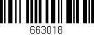 Código de barras (EAN, GTIN, SKU, ISBN): '663018'