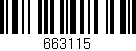 Código de barras (EAN, GTIN, SKU, ISBN): '663115'