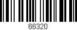 Código de barras (EAN, GTIN, SKU, ISBN): '66320'