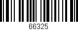 Código de barras (EAN, GTIN, SKU, ISBN): '66325'