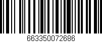 Código de barras (EAN, GTIN, SKU, ISBN): '663350072686'